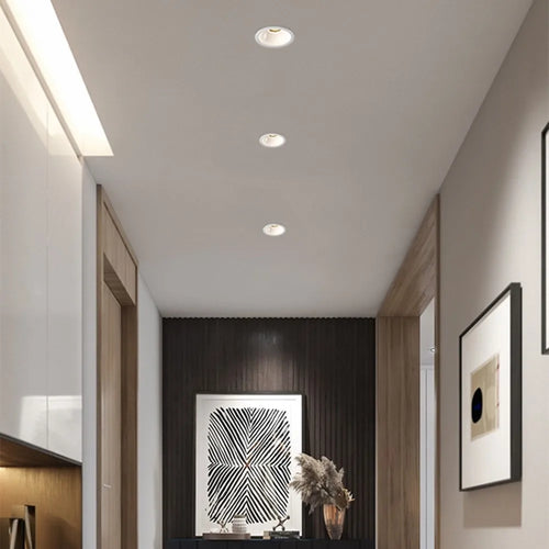 Dimmable anti-glare recessed LED spotlight for indoor use - vue 9 sur 9