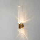 Modern crystal and glass nordic designer wall light
