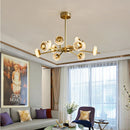 Luxury copper chandelier with minimalist design for creative lighting