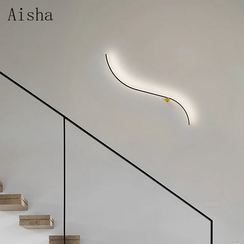 Modern and creative LED wall light for interior decoration - vue 3 sur 9