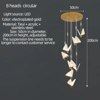 butterfly chandelier ceiling decoration for living room and hall