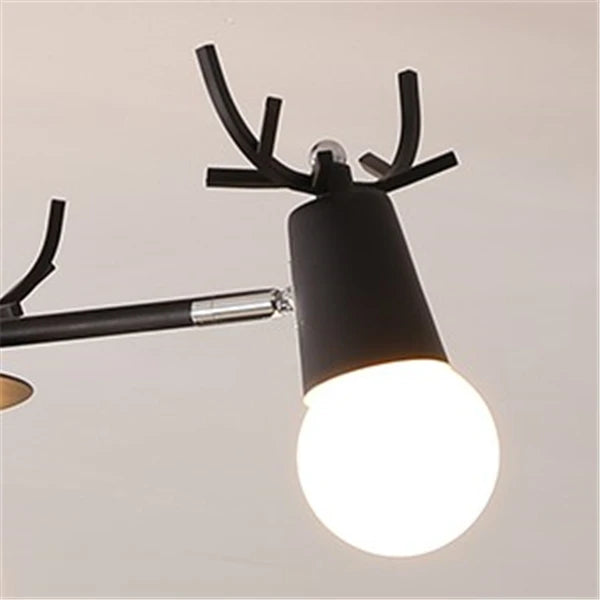 lustre en bois nordique led macaron pour chambre d'enfant