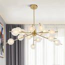 Modern glass pendant light for elegant interior decor