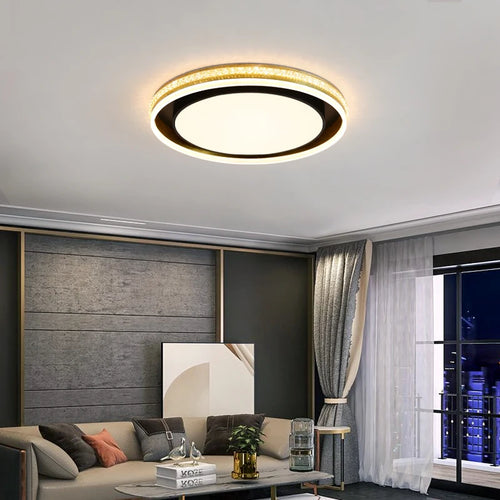 Round LED ceiling light for versatile indoor lighting - vue 5 sur 18
