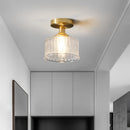 Modern copper ceiling light for unique interiors