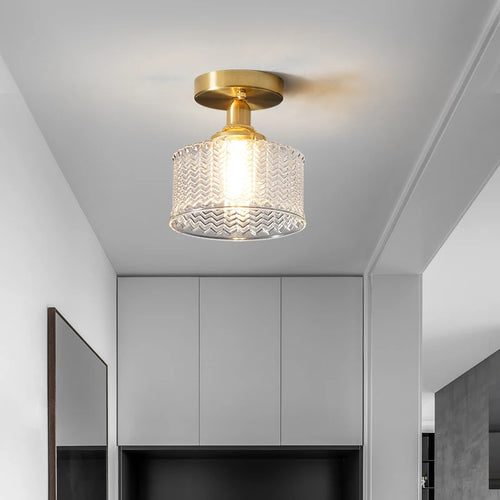 Modern copper ceiling light for unique interiors - vue 3 sur 7