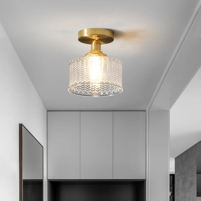 Modern copper ceiling light for unique interiors