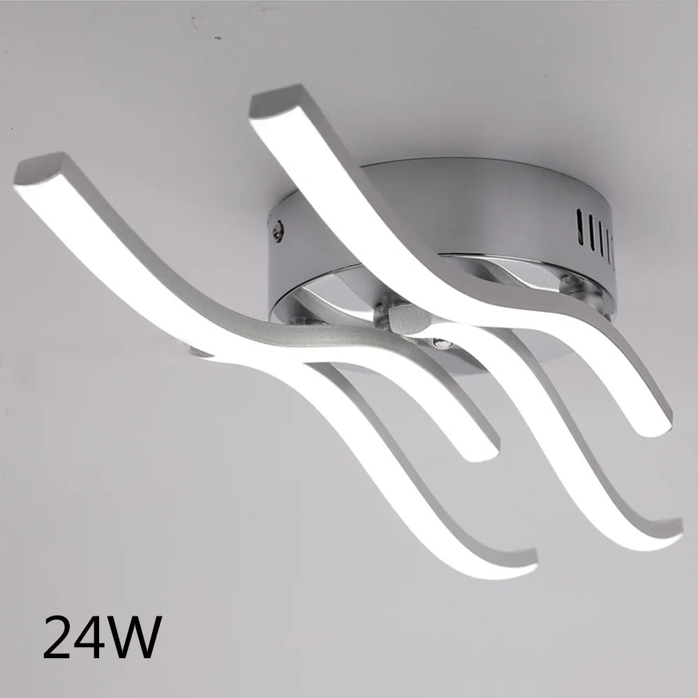 Modern aluminium LED ceiling light for decoration