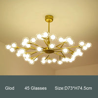 Nordic molecular chandelier for elegant interiors