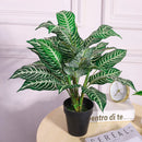 Tropical artificial monstera plant bouquet for interior decoration