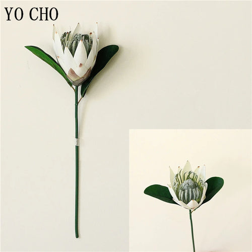 Artificial king protea flower for home, wedding and party decoration - vue 8 sur 12