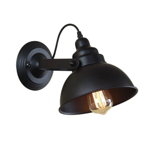 Adjustable vintage industrial wall light retro loft style - vue 2 sur 9
