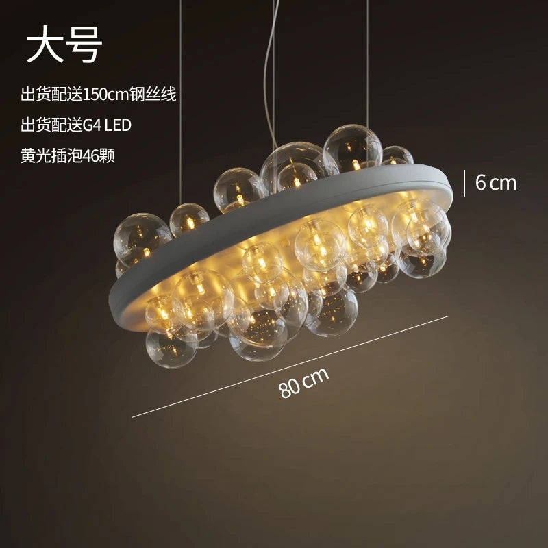 modern design clear glass chandelier for interior decoration - vue 7 sur 8