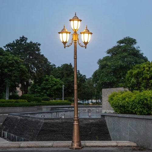 European retro outdoor lamp for garden and park