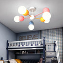 Nordic children's cartoon LED pendant chandelier