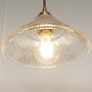 Nordic vintage striped glass pendant light