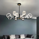 Industrial acrylic LED chandelier for decorative indoor lighting