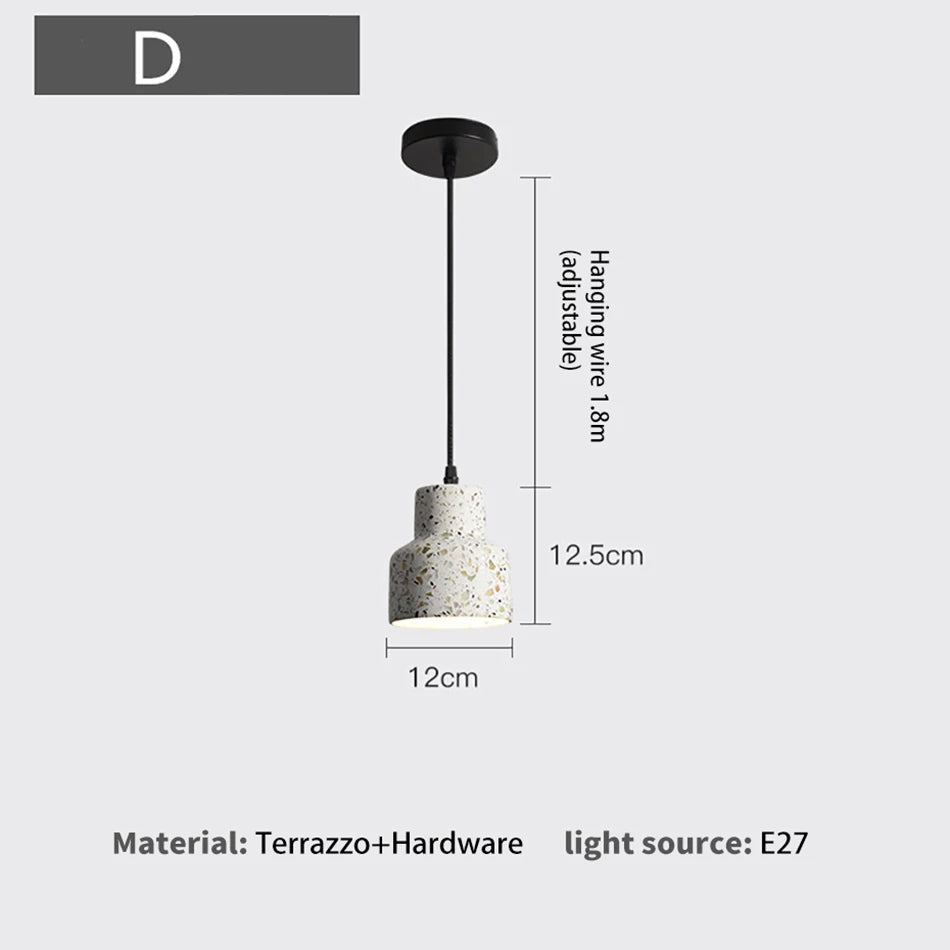 Modern cement pendant light for elegant lighting - vue 9 sur 11