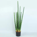 Artificial cylindrical plastic cactus for indoor and outdoor decoration