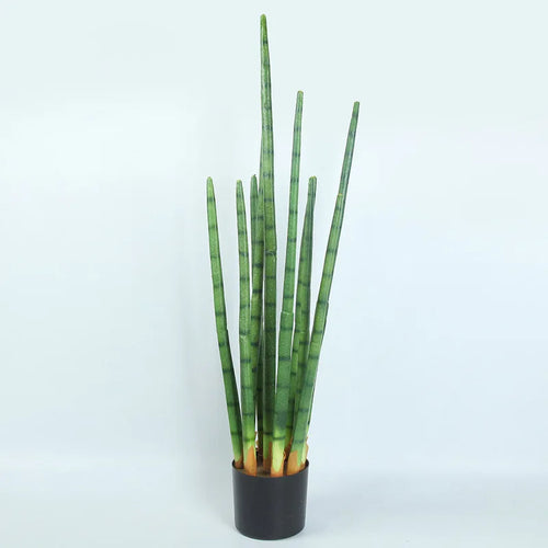 Artificial cylindrical plastic cactus for indoor and outdoor decoration - vue 3 sur 9