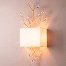 Retro gold crystal wall light for modern interiors