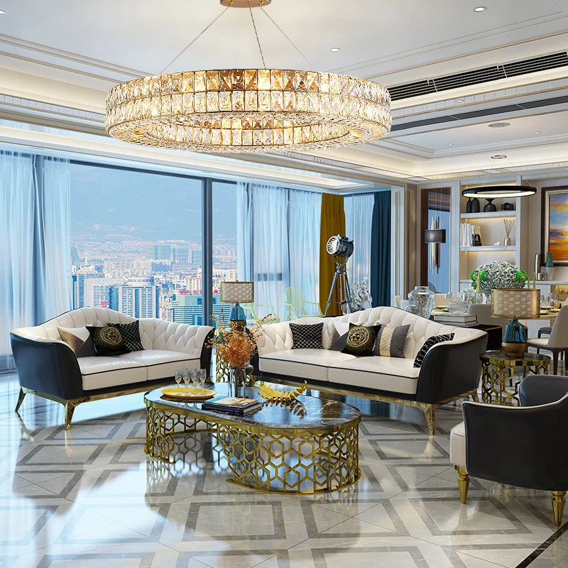 Postmodern crystal pendant light for elegant interiors