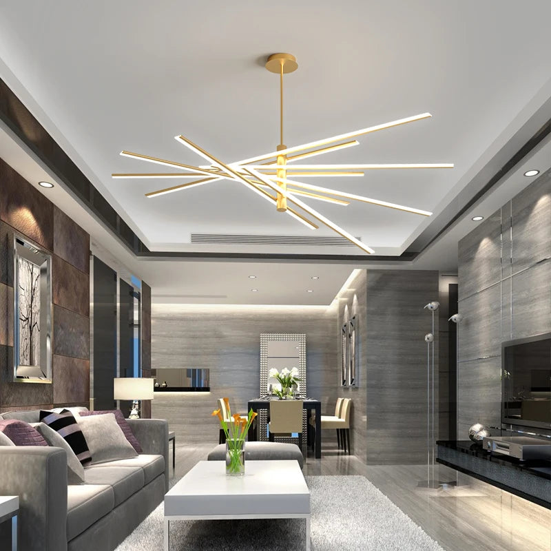 Modern minimalist Nordic creative chandelier for interior decoration - vue 6 sur 14