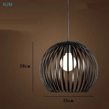 Nordic vintage industrial pendant lights for bars and restaurants - vue 7 sur 10