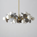 Colourful acrylic glass globe LED chandelier for children