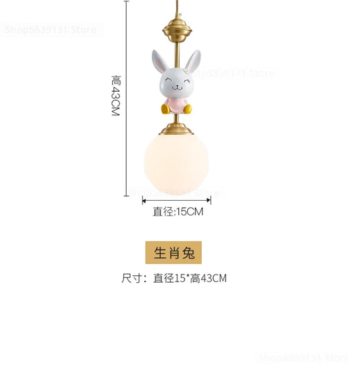 Nordic LED decorative cartoon pendant light for Christmas - vue 4 sur 8