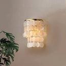Natural shell wall light with pleasant sound