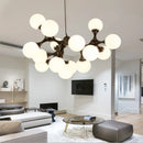 Modern designer glass DNA chandelier for interiors