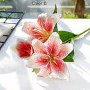 Artificial silk lily flower decoration for weddings, photography and crafts