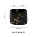 Multifunctional ceramic toothbrush holder for bathroom