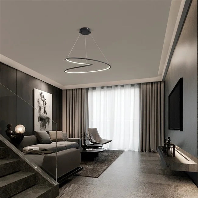Modern minimalist pendant light for a creative atmosphere - vue 5 sur 5