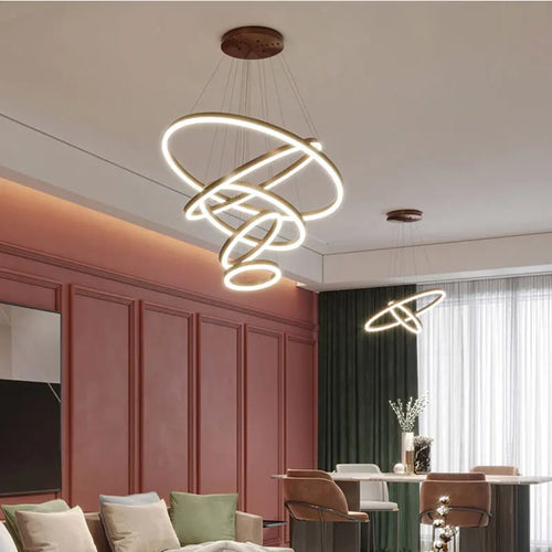 Modern chandelier for decorative indoor suspended lighting - vue 5 sur 18