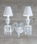 Crystal wall light for indoor and wedding lighting