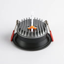 Dimmable anti-glare recessed LED spotlight for indoor use