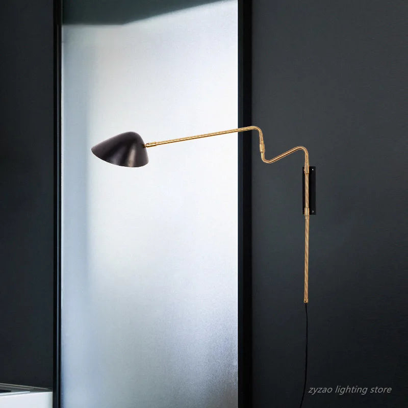 Modern 360 degree rotatable wall light for interior decoration - vue 3 sur 9