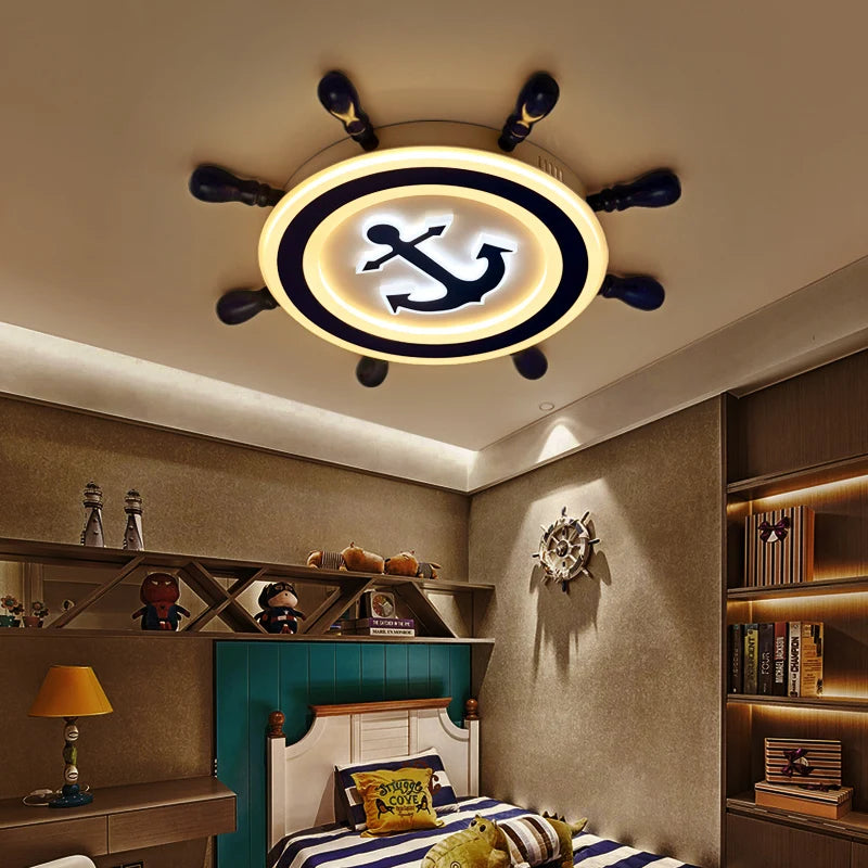 Modern pirate ship design LED decorative ceiling light