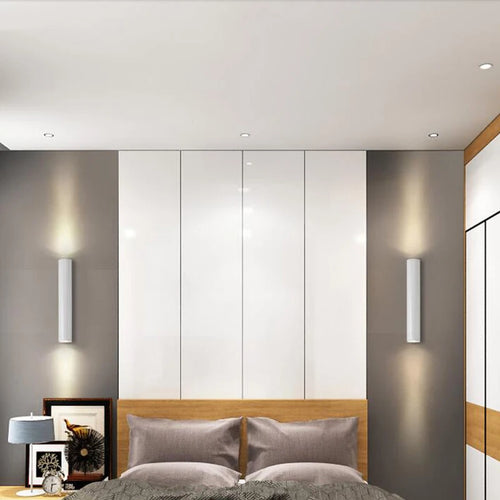 Led wall lamp for hotel and bedside, 20/30/40 cm, gold black or white - vue 5 sur 6