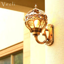Waterproof outdoor wall light for garden and decor