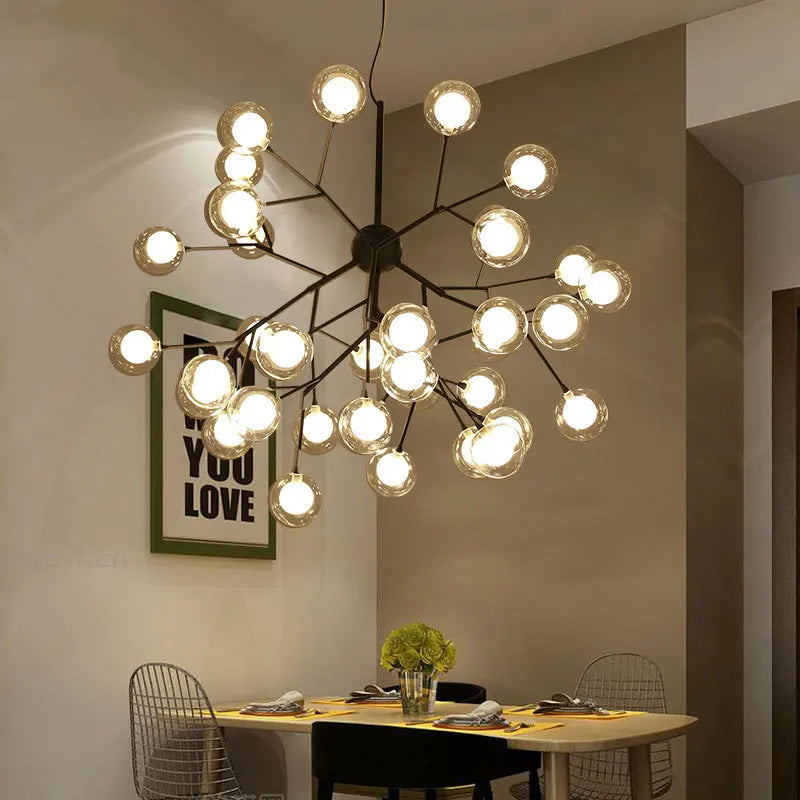 Modern nordic creative poom pendant light for ambient lighting