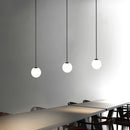 Creative Nordic milky glass pendant lights for bar lighting