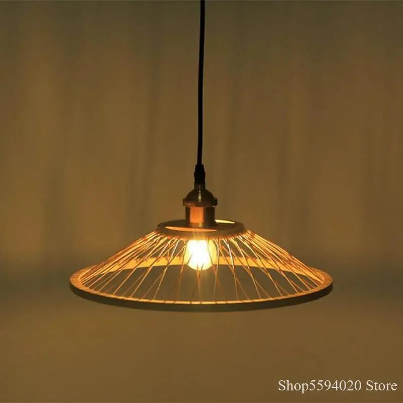 Creative Chinese bamboo restaurant LED chandelier zen Asia