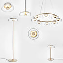 Modern scandinavian luxury designer chandelier round interior lighting