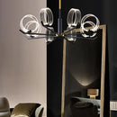 Industrial acrylic LED chandelier for decorative indoor lighting