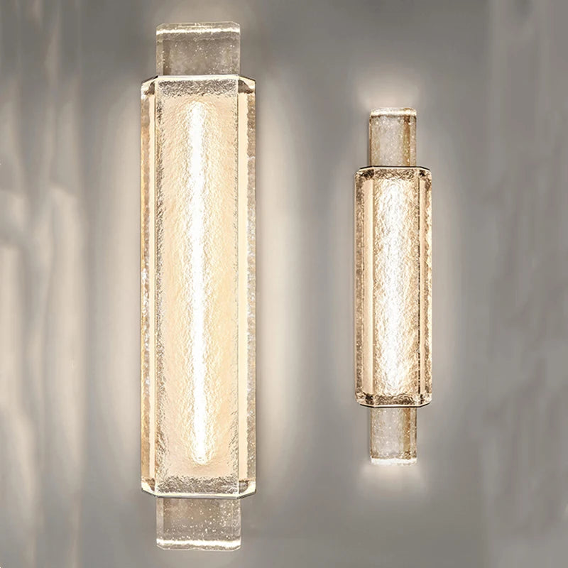 Led crystal wall light for stylish interior lighting