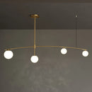 Modern metal and glass chandelier for Nordic interiors