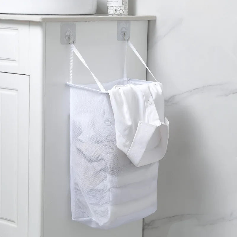 panier à linge mural pliable pour rangement et organisation - vue 3 sur 9